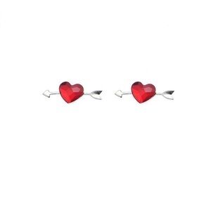 - Cupid's Arrow sterling silver earrings